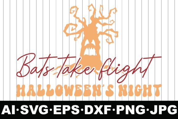 Bats Take Flight, Halloween’s Night – A Spooky Graphic Craft for Seasonal Branding