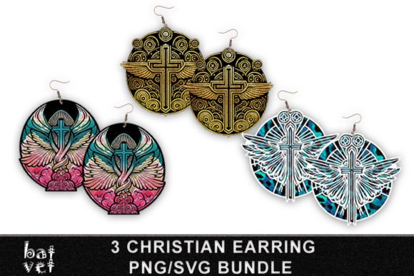 Christian Earring SVG Bundle Design Review for Real Embroidery Projects
