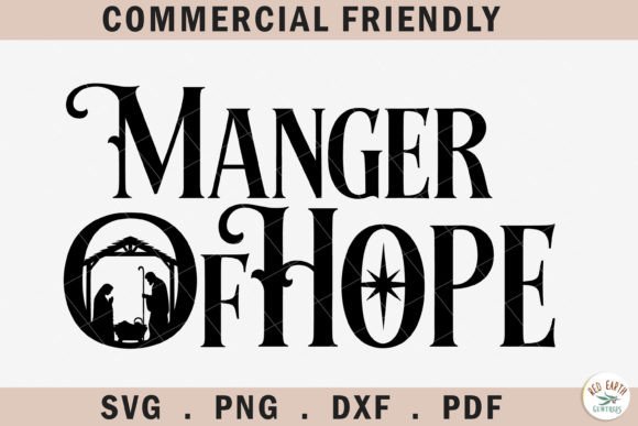 Christmas Nativity SVG Manger of Hope: A Crafts-Friendly Graphic for Seasonal Branding