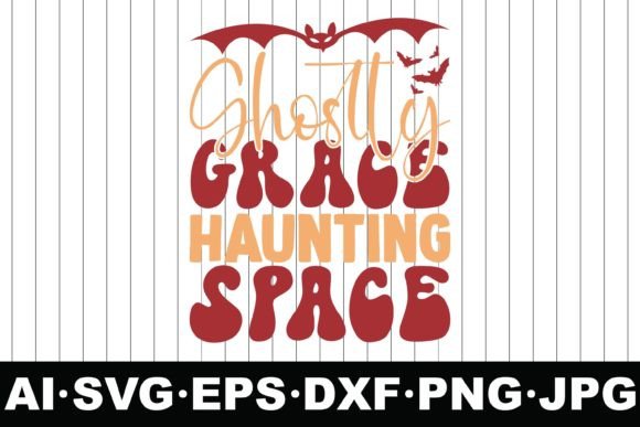 Ghostly Grace, Haunting Space Halloween Graphics for Crafts & Design