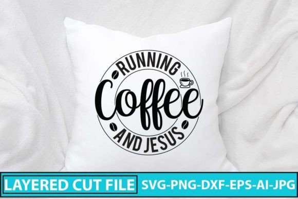 h1Running Coffee and Jesus SVG Design for Crafts & Graphics Sellers/h1