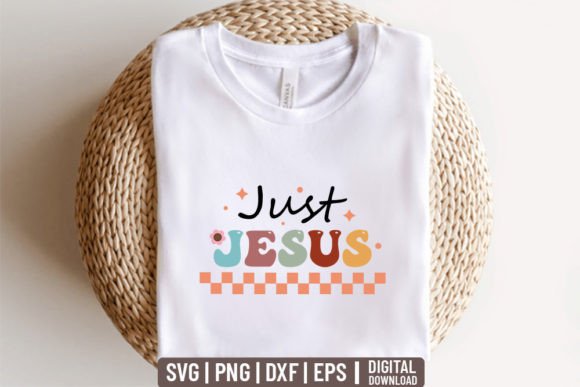 Just Jesus - Retro Christian Svg: A Versatile Graphic for Faith-Based Crafts