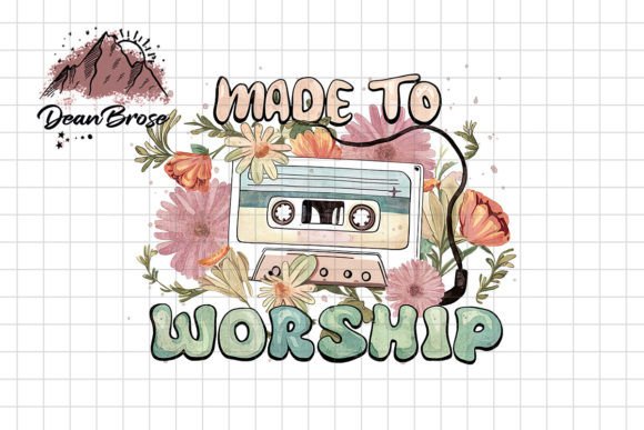 Made to Worship, Jesus PNG Sublimation for Real Crafting & Handmade Business Use