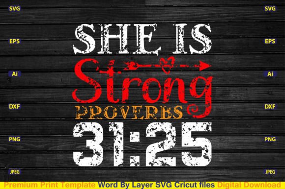 She is Strong Proverbs 31:25 SVG: A Designer’s Real-World Embroidery Review