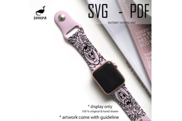 Virgin Mary Catholic Watch Band SVG File: Faith-Inspired Graphics for Local Business Branding